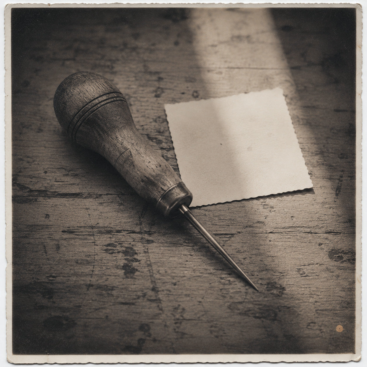The awl that started it all — Prologue, "The Drawer"